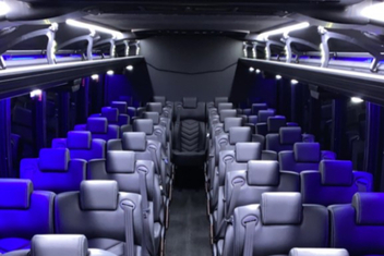 Omaha Charter Bus Interior