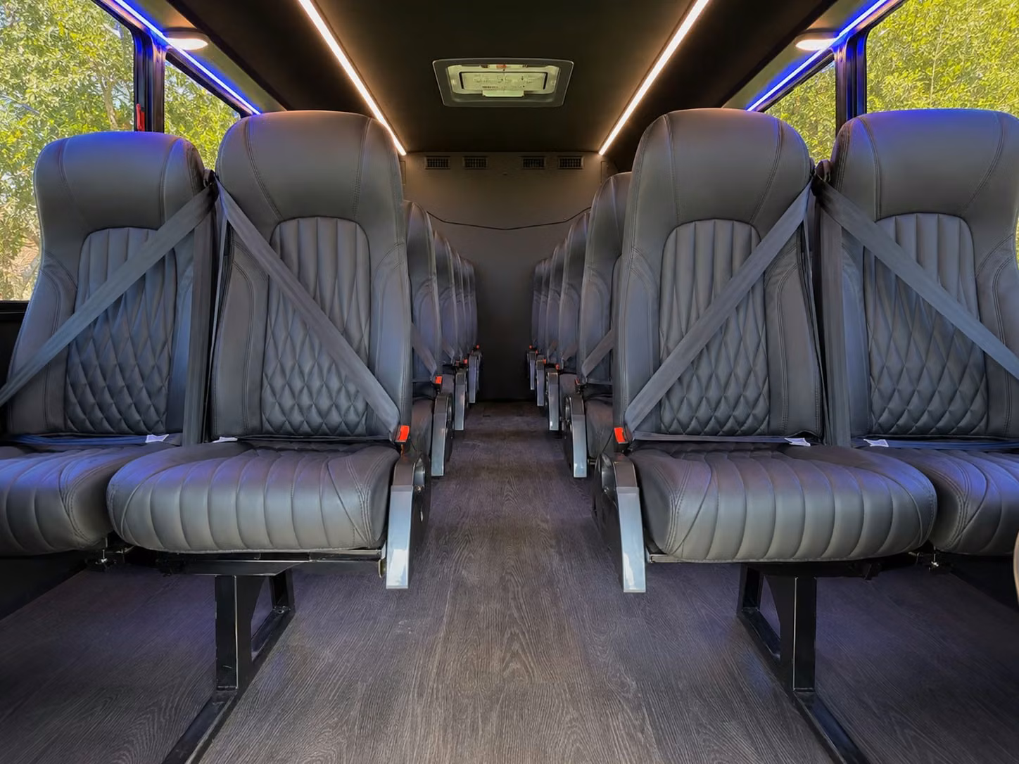 15 passenger minibus interior