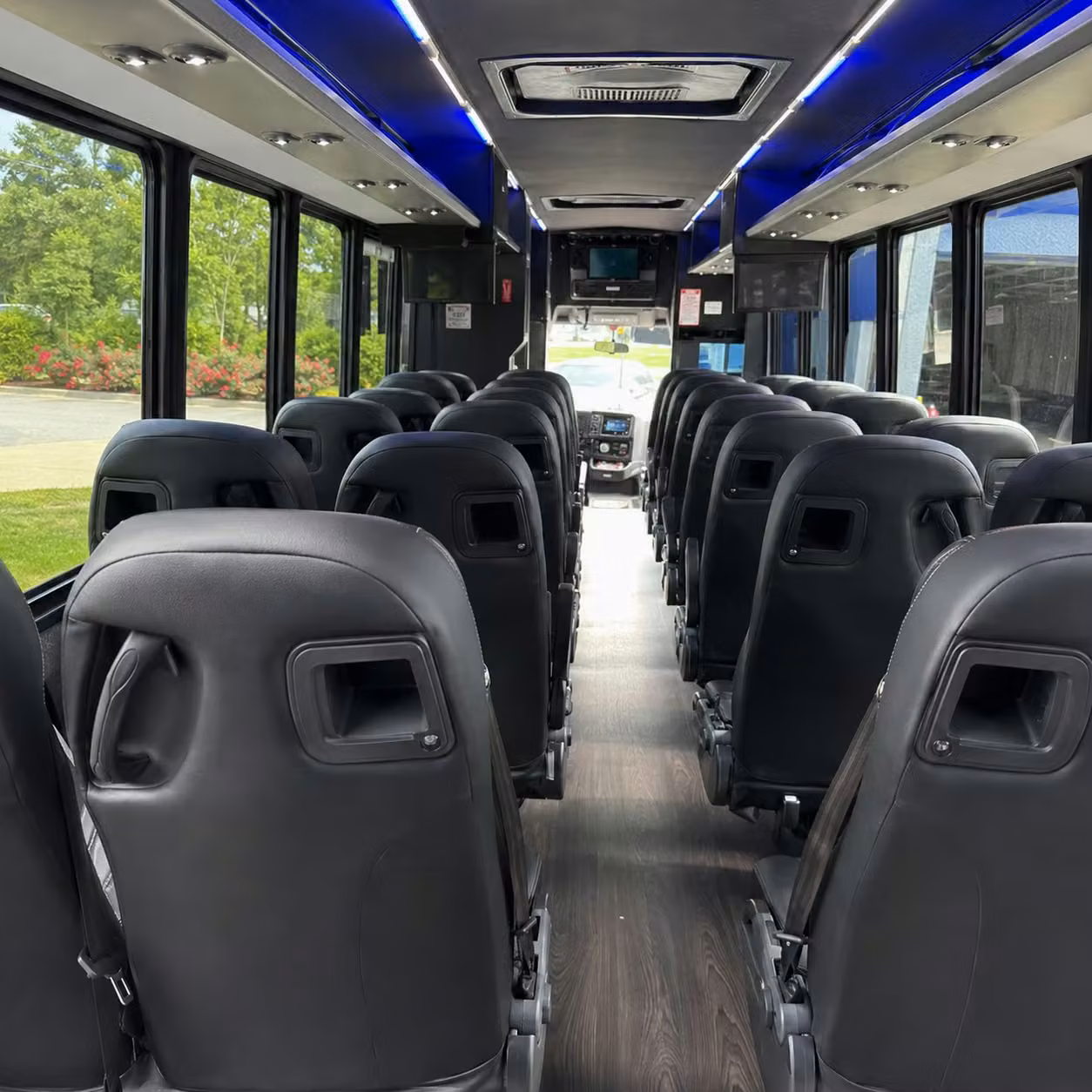 28 passenger minibus inside