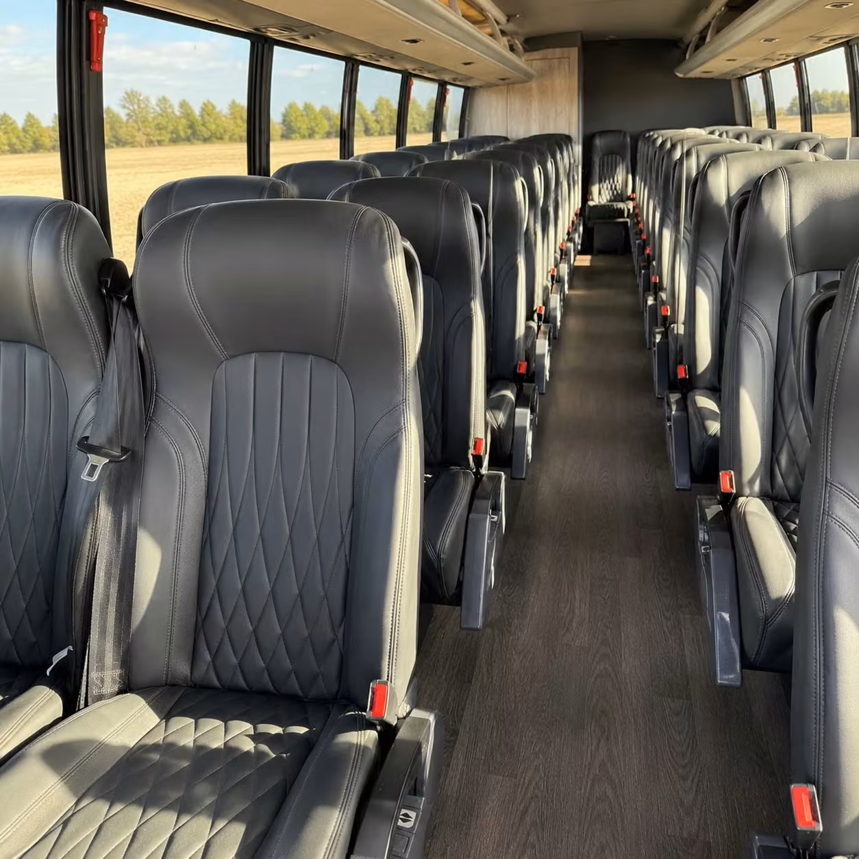 28 passenger minibus interior