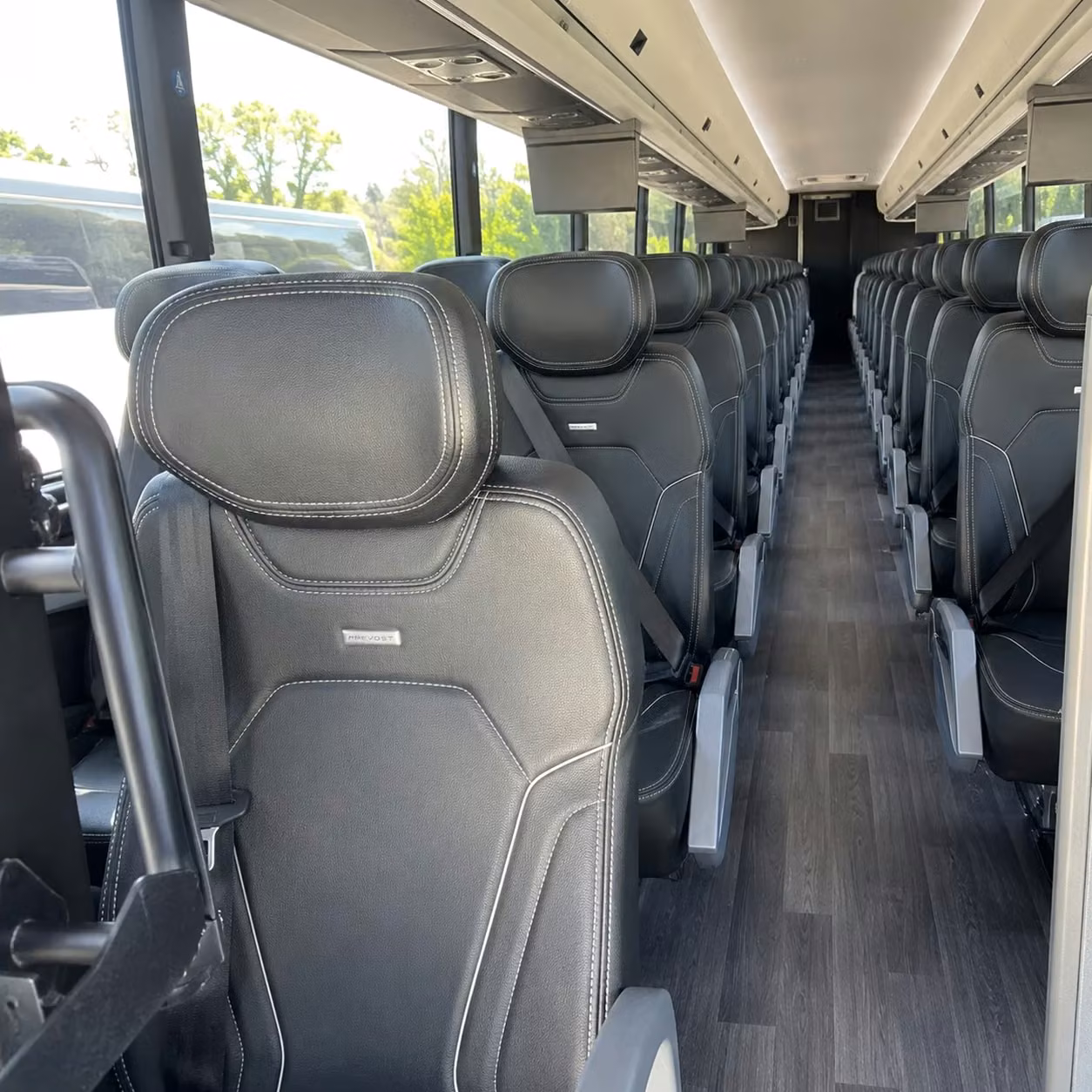 omaha charter bus interior