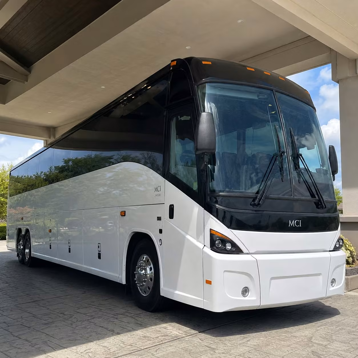 omaha charter bus rental exterior