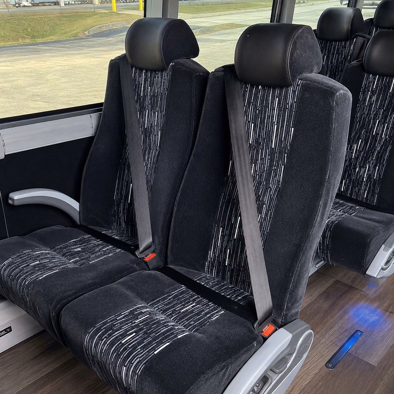 omaha charter bus rental interior